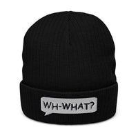 Ribbed knit beanie