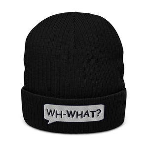 Ribbed knit beanie