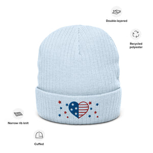 Ribbed knit beanie