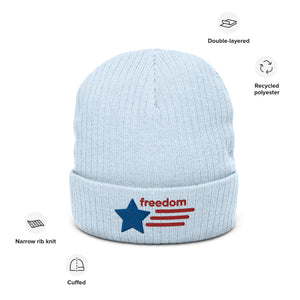 Ribbed knit beanie