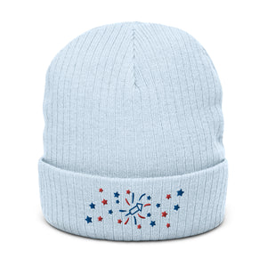 Ribbed knit beanie