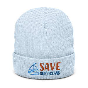 Ribbed knit beanie