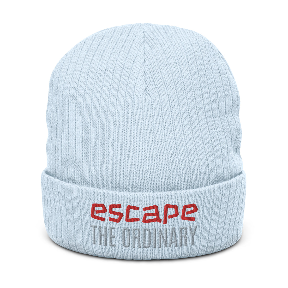 Ribbed knit beanie