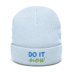 Ribbed knit beanie