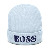 Ribbed knit beanie