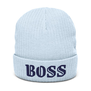Ribbed knit beanie