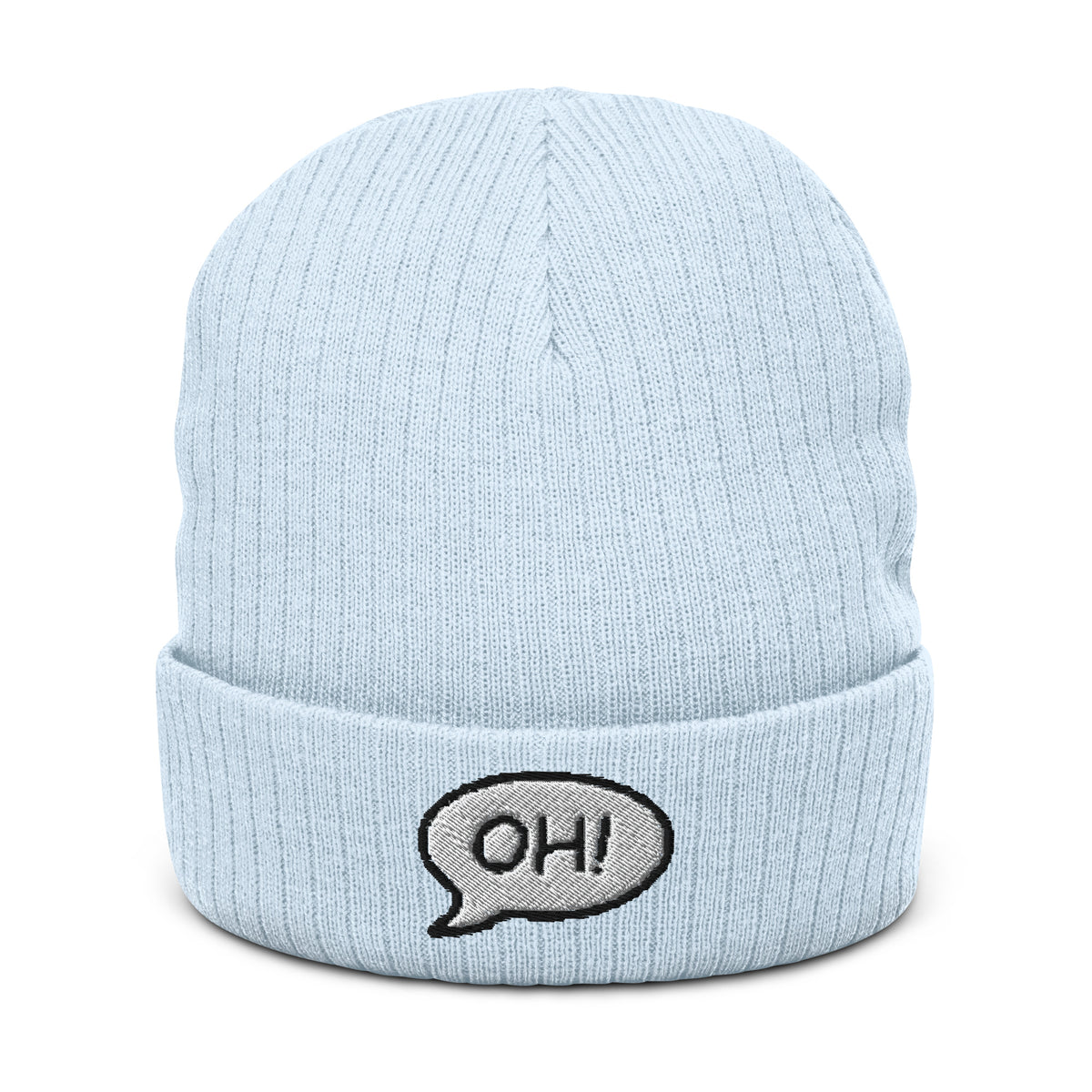 Ribbed knit beanie