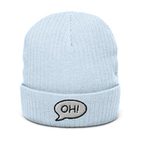 Ribbed knit beanie