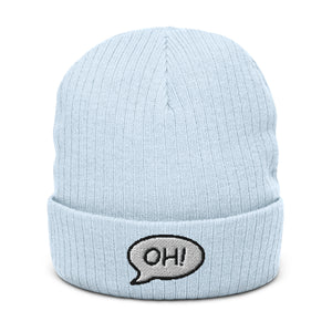 Ribbed knit beanie