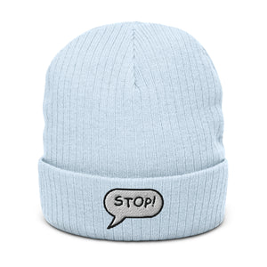 Ribbed knit beanie