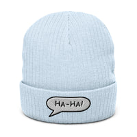 Ribbed knit beanie