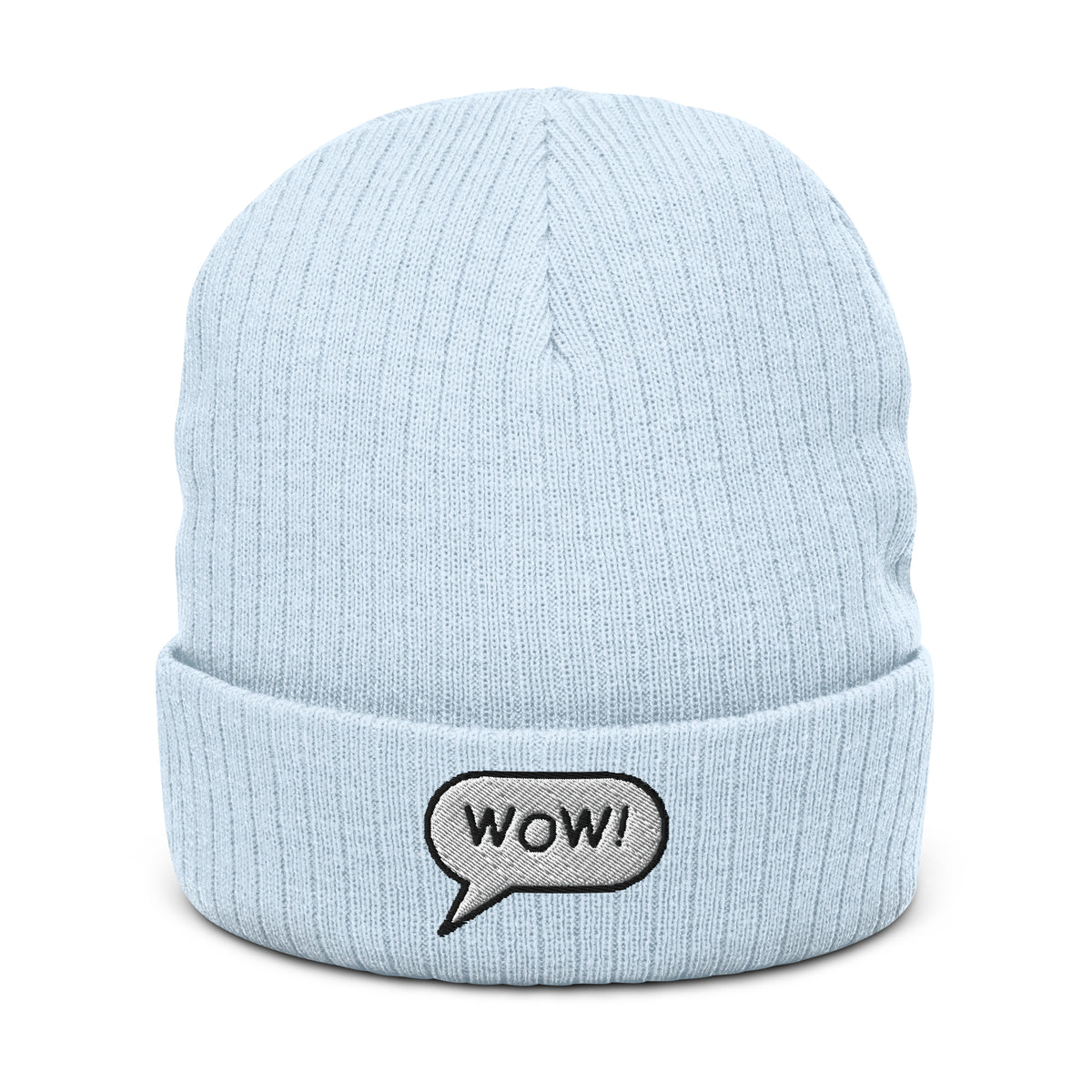 Ribbed knit beanie