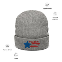 Ribbed knit beanie