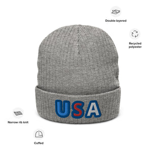 Ribbed knit beanie