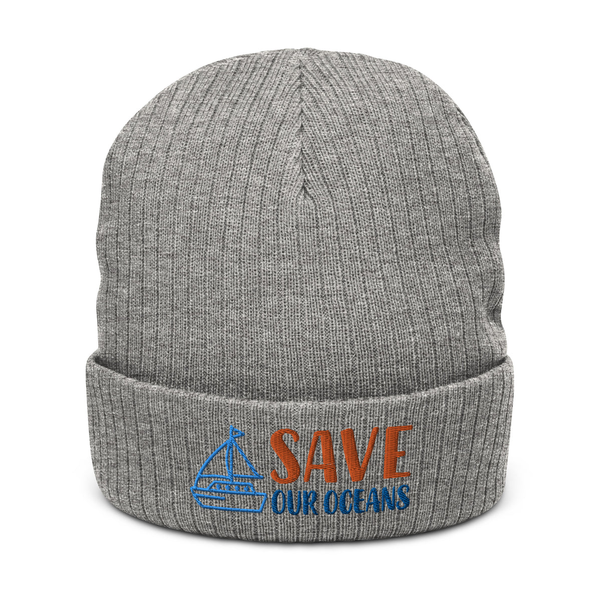 Ribbed knit beanie