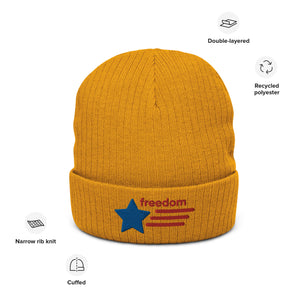 Ribbed knit beanie