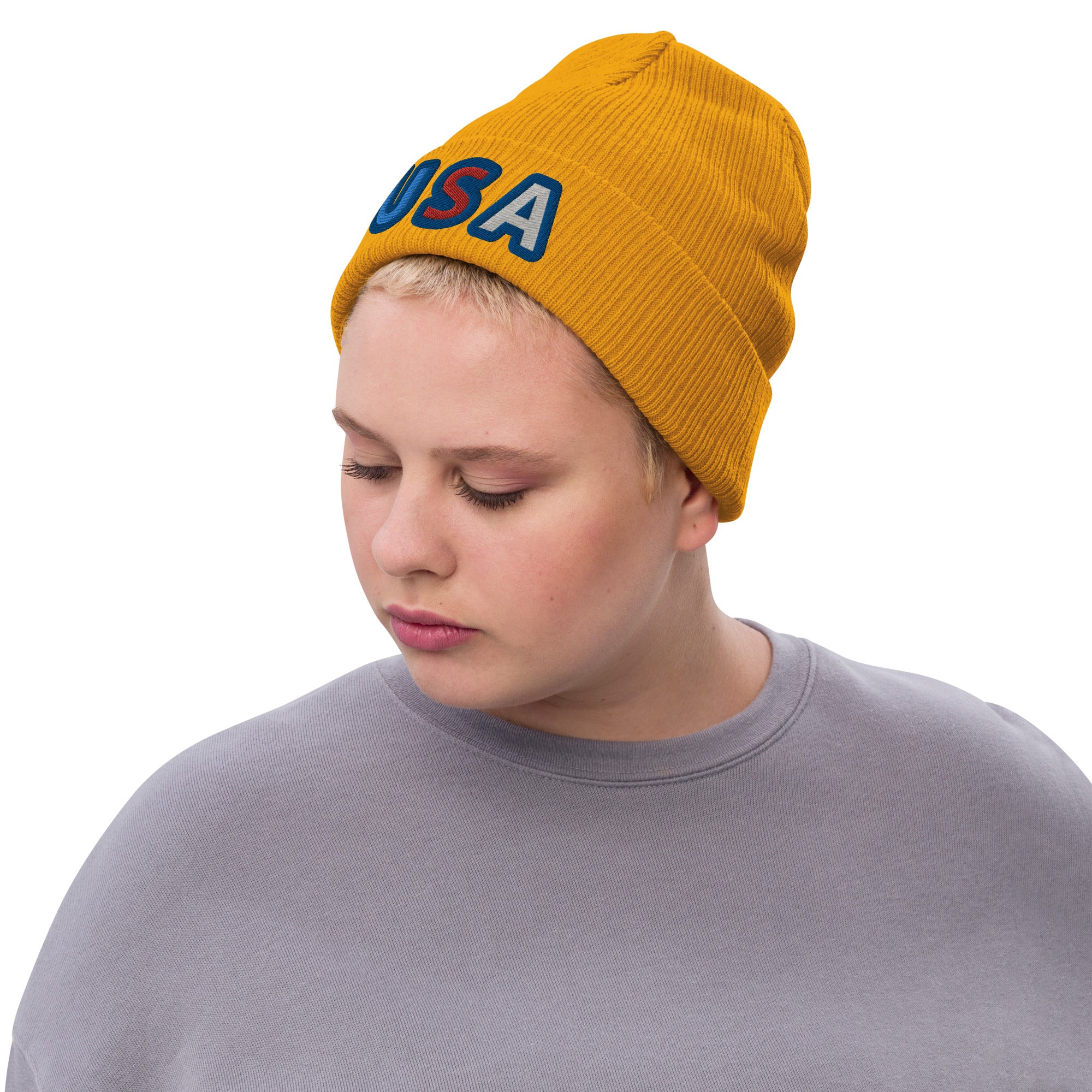 Ribbed knit beanie