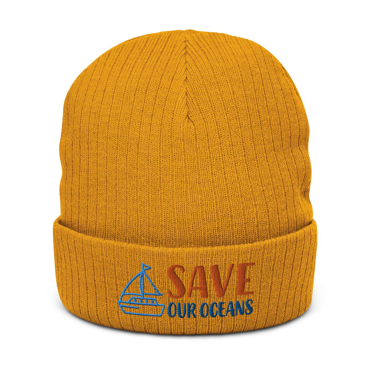 Ribbed knit beanie