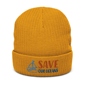 Ribbed knit beanie