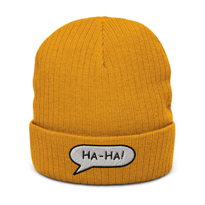 Ribbed knit beanie