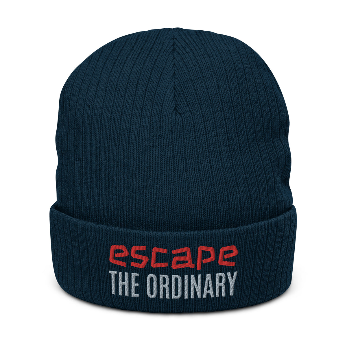 Ribbed knit beanie