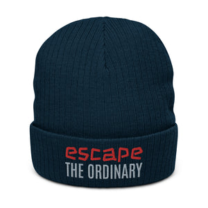 Ribbed knit beanie