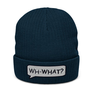 Ribbed knit beanie