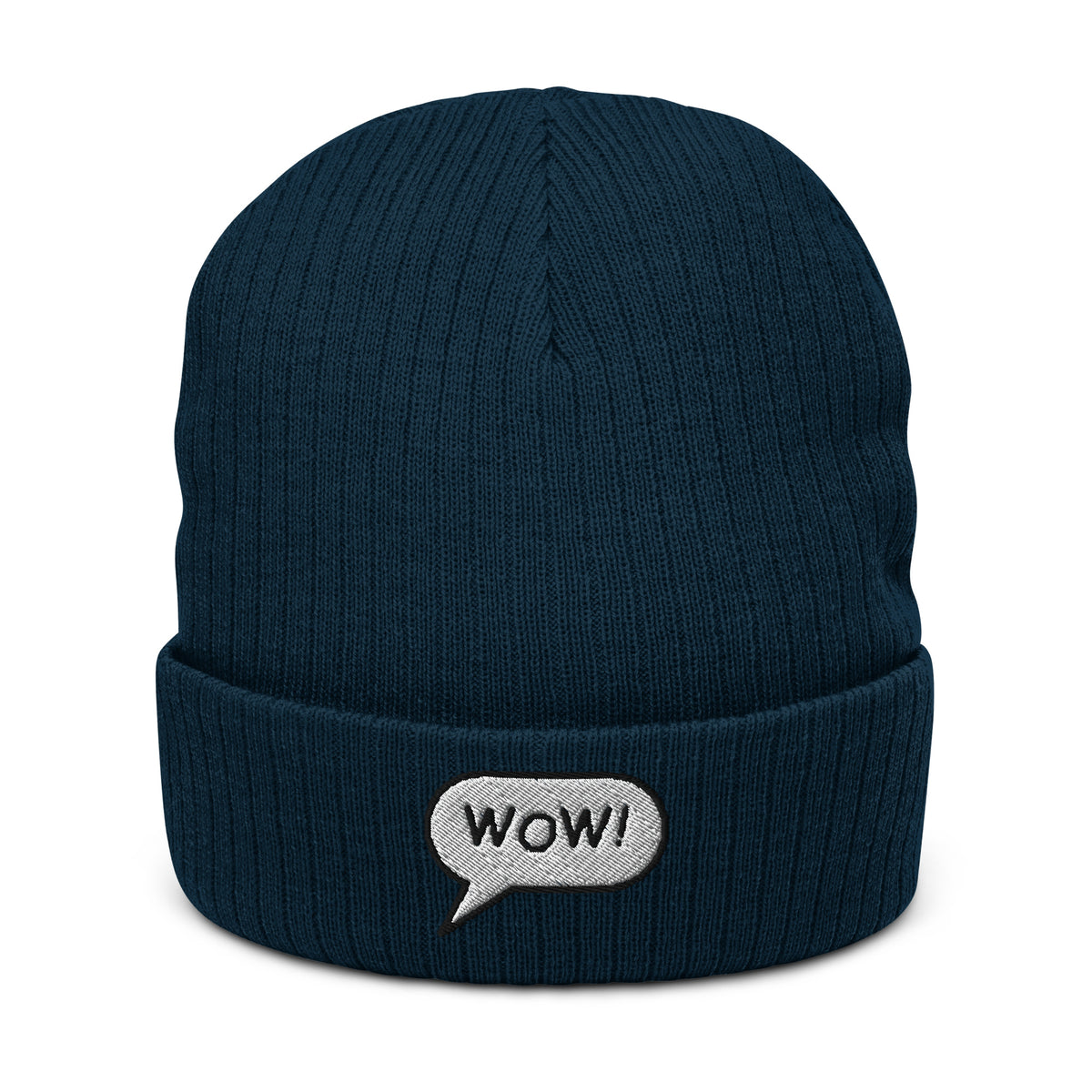 Ribbed knit beanie