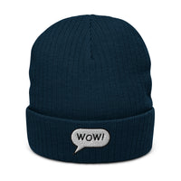 Ribbed knit beanie