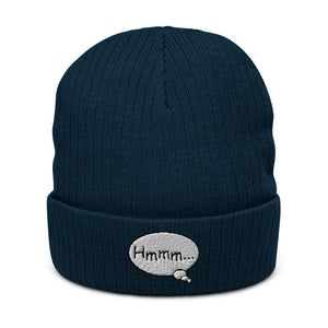 Ribbed knit beanie