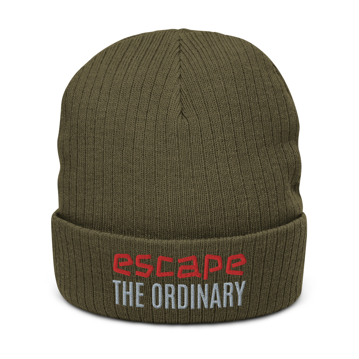 Ribbed knit beanie