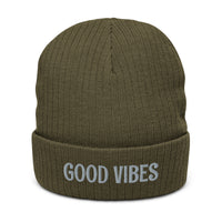 Ribbed knit beanie