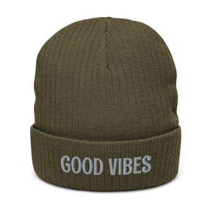 Ribbed knit beanie