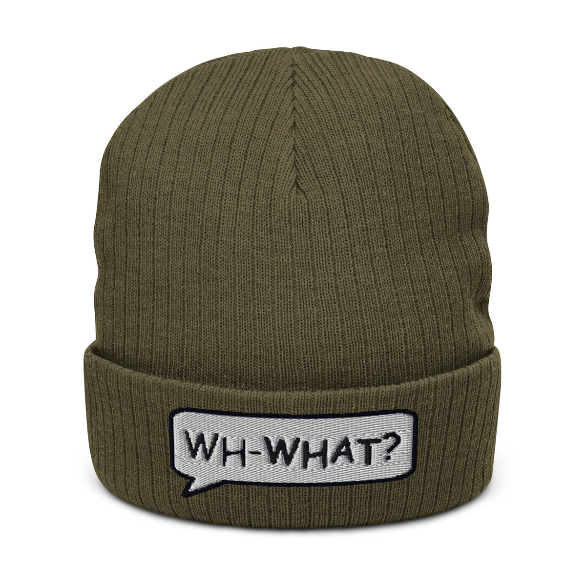 Ribbed knit beanie