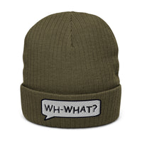 Ribbed knit beanie