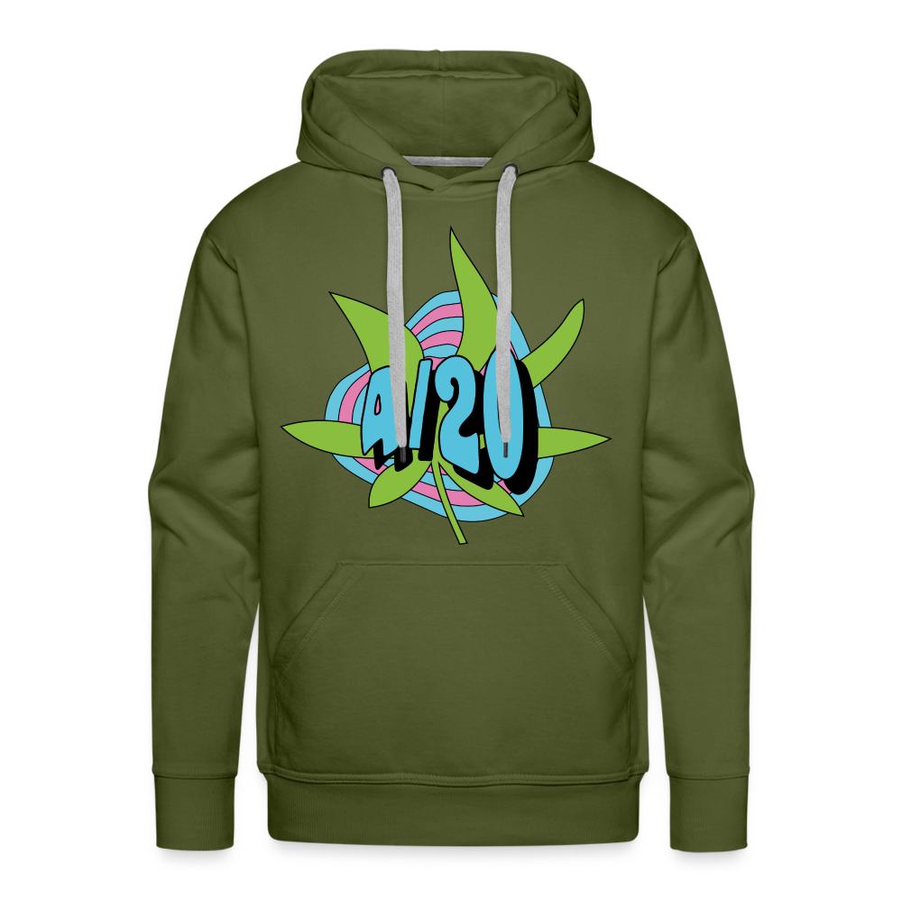 4/20 Premium Hoodie - olive green