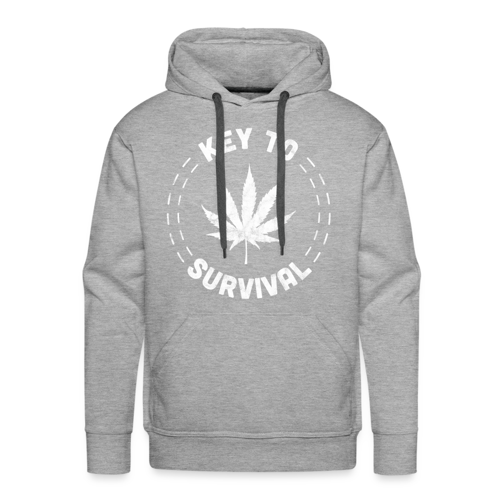 Key To Survival Premium Hoodie - heather grey