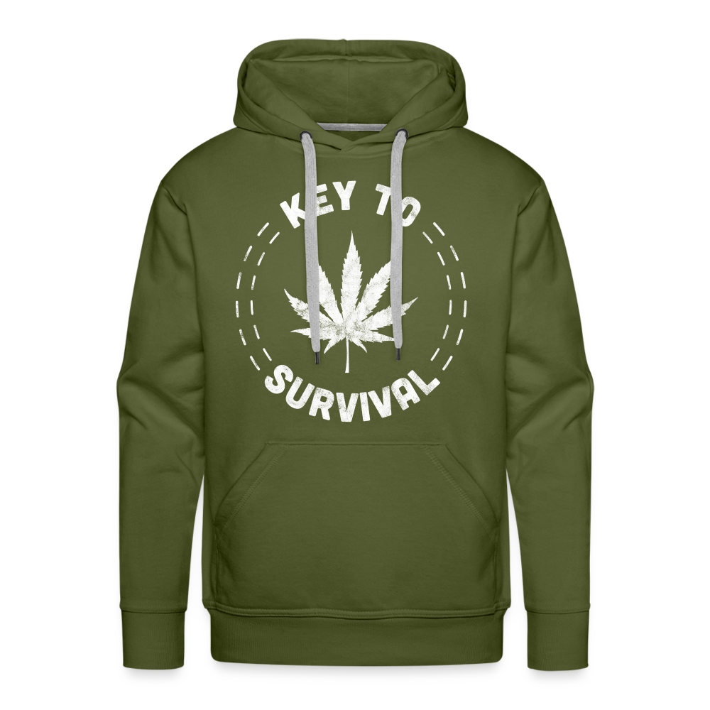 Key To Survival Premium Hoodie - olive green