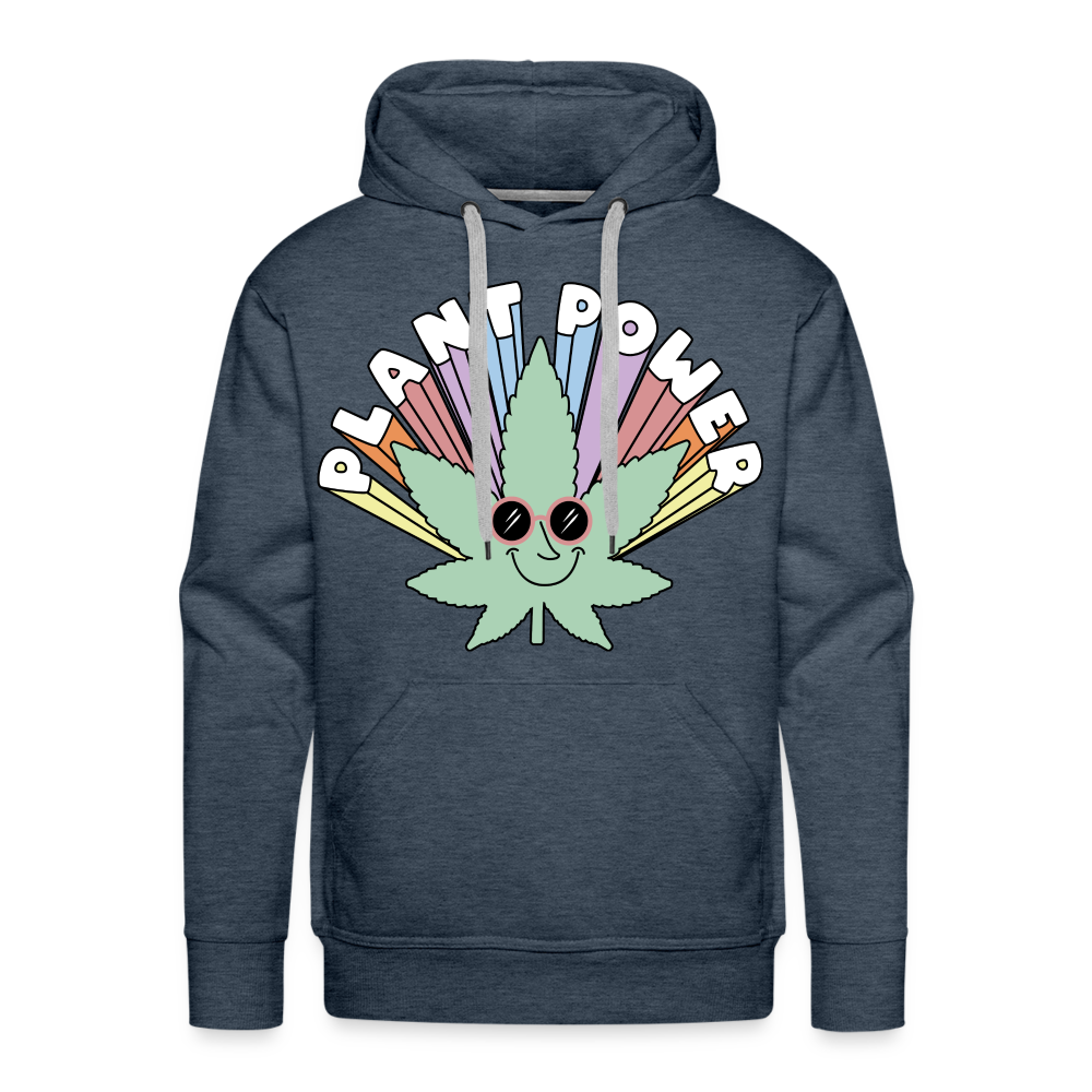 Plant Power Premium Hoodie - heather denim