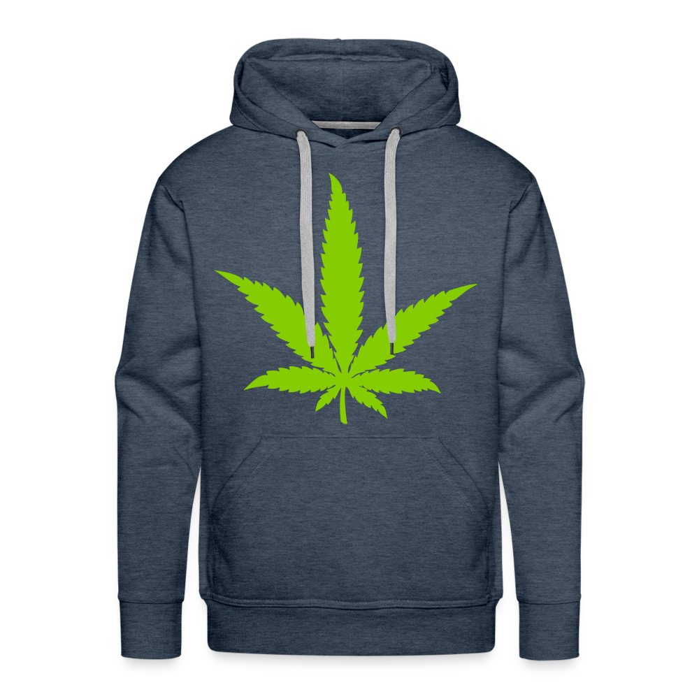 Leaf Premium Hoodie - heather denim