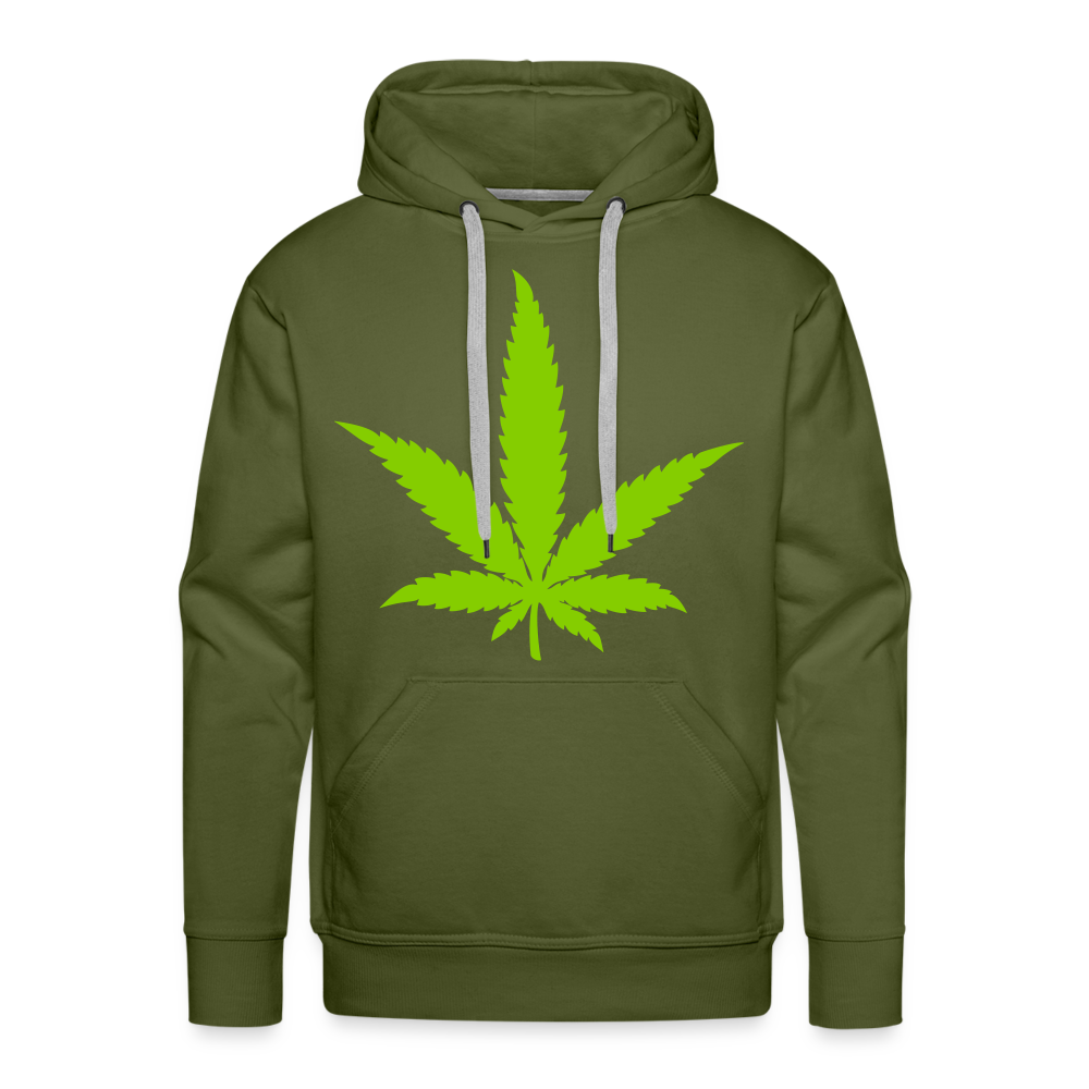 Leaf Premium Hoodie - olive green