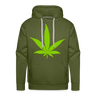 Leaf Premium Hoodie - olive green