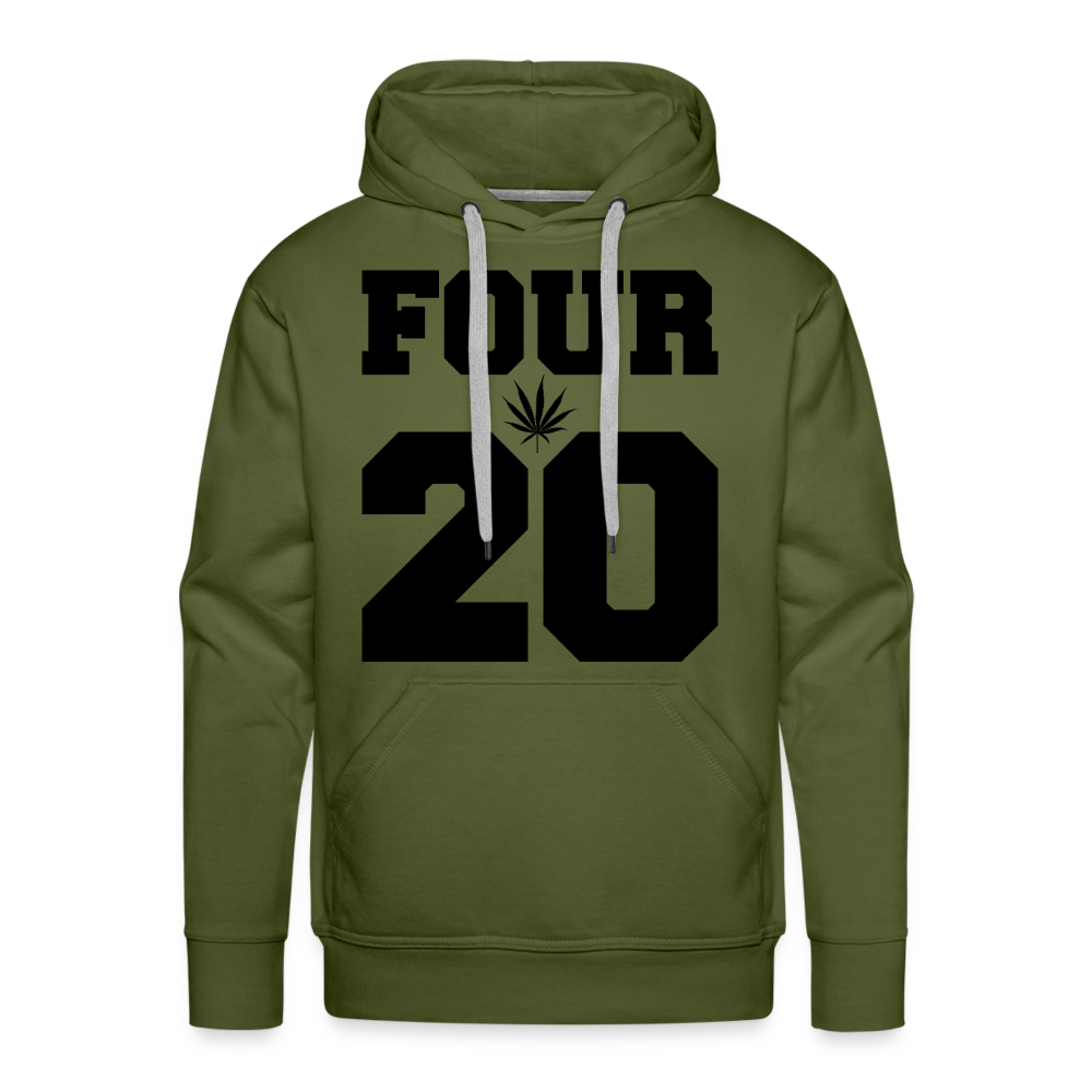 FOUR 20 Premium Hoodie - olive green