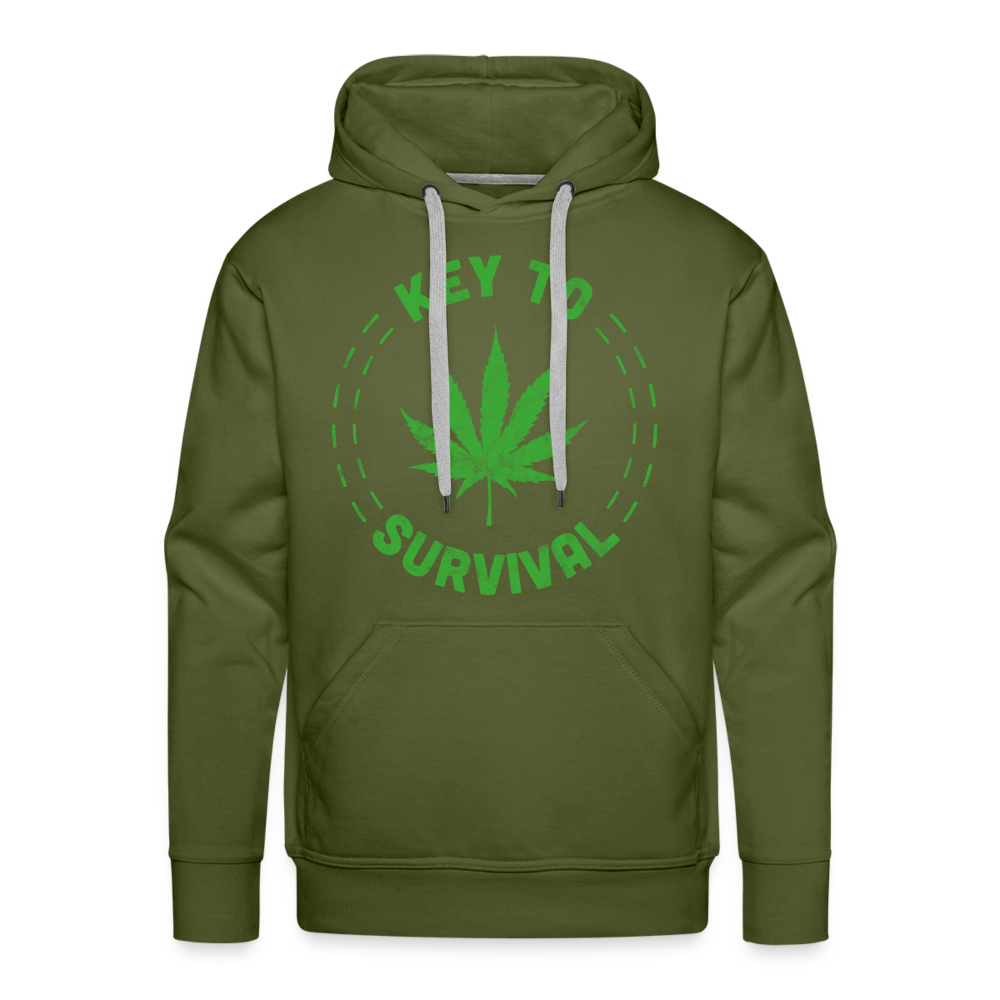 Key To Survival  Premium Hoodie - olive green