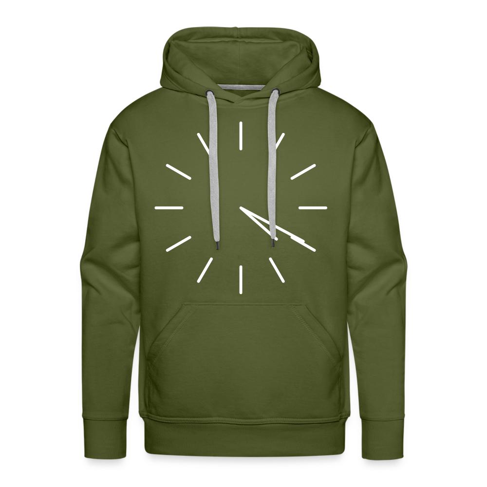 420 Clock Premium Hoodie - olive green