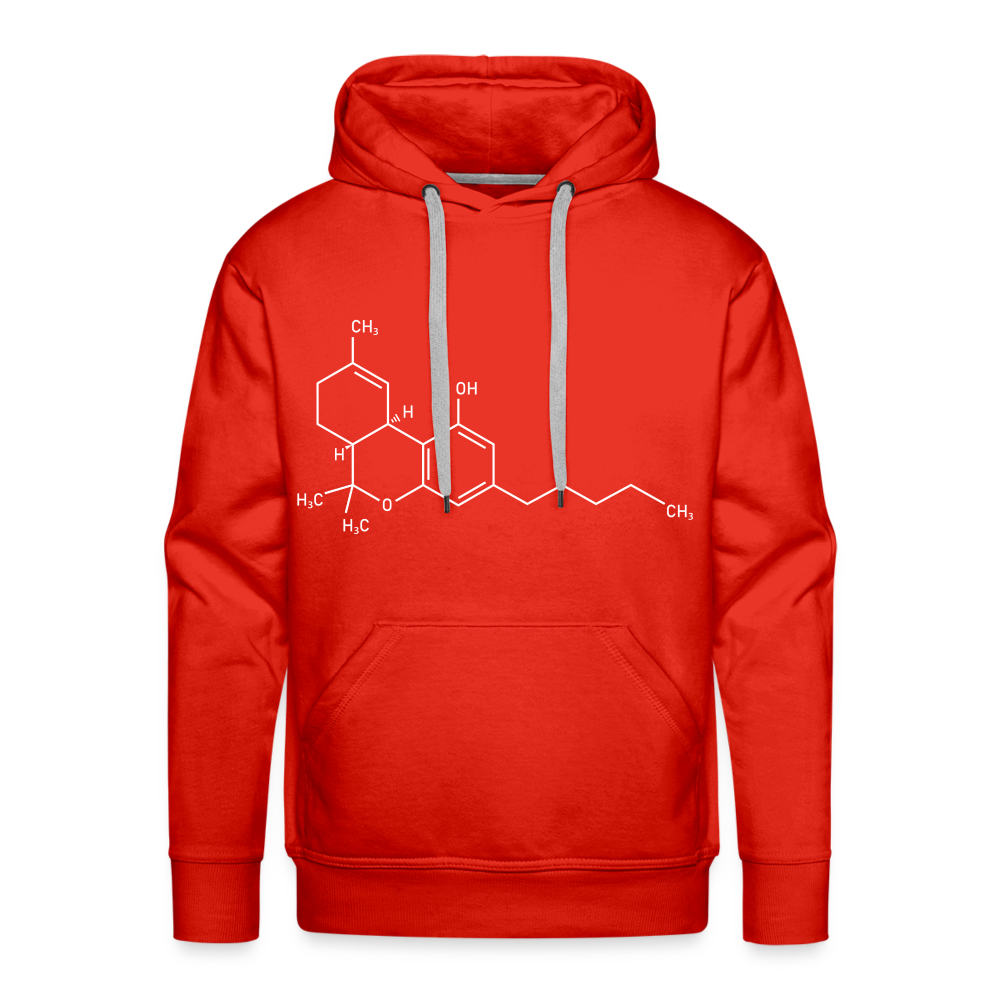 Thc Molecules Premium Hoodie - red