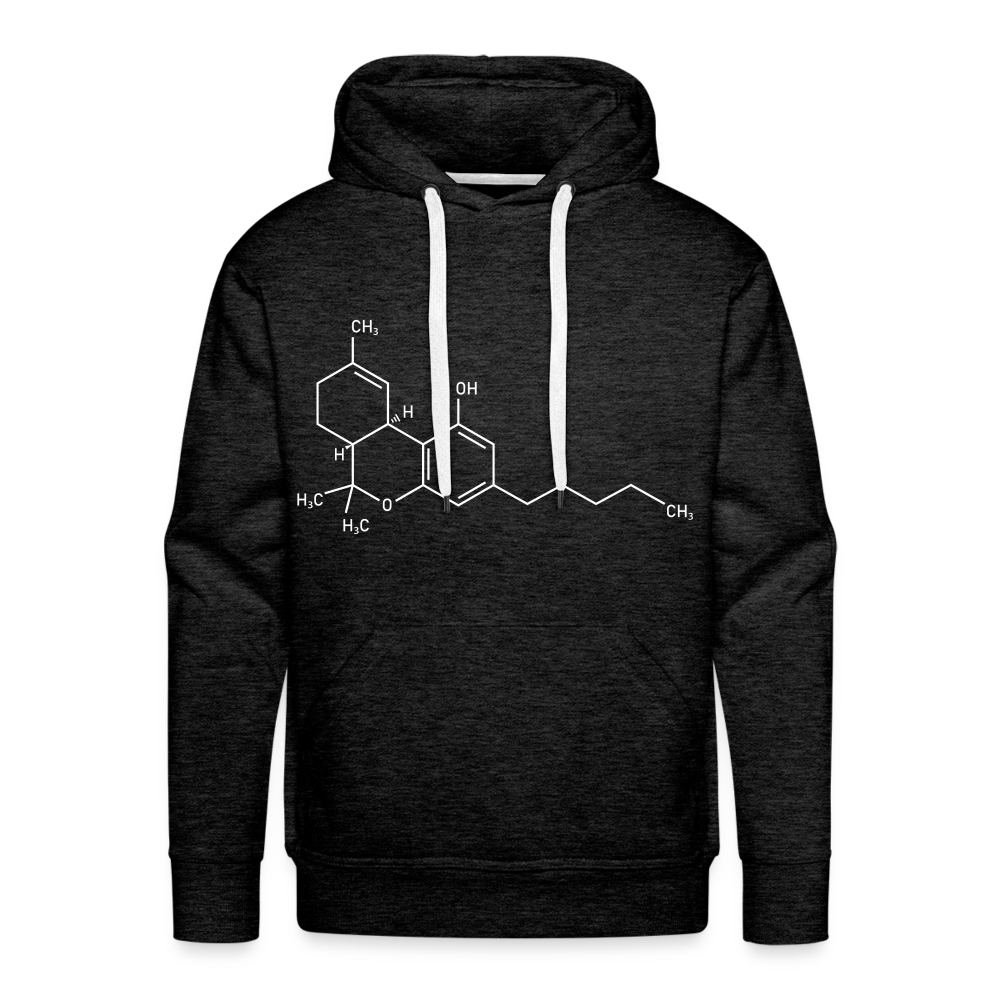 Thc Molecules Premium Hoodie - charcoal grey