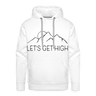 Let's Get High Premium Hoodie - white