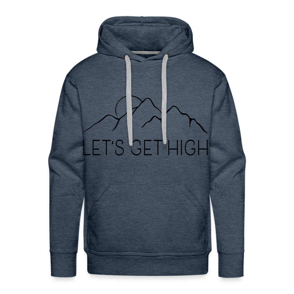 Let's Get High Premium Hoodie - heather denim