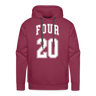 Four 20 Premium Hoodie - burgundy